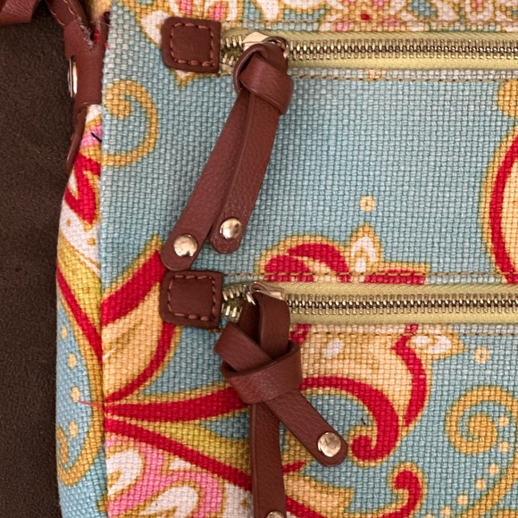 UC - Spartina 449 crossbody bag and coin purse / Paisley - Picture 4 of 13